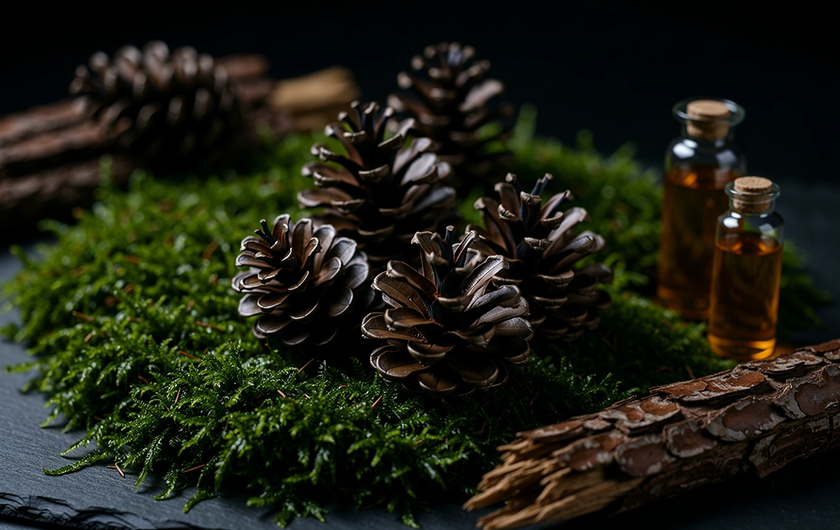Dark forest texture